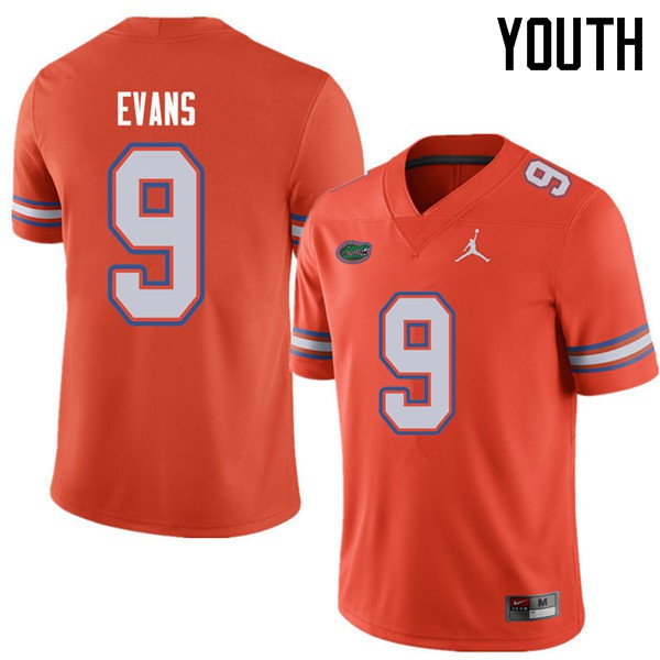 Jordan Brand Youth #9 Josh Evans Florida Gators College Football Jerseys Orange